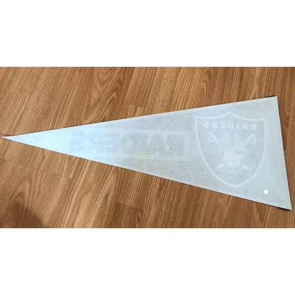 NFL Las Vegas Raiders WinCraft Pennant Banner 12" X 30" Made In USA Football - Picture 5 of 5